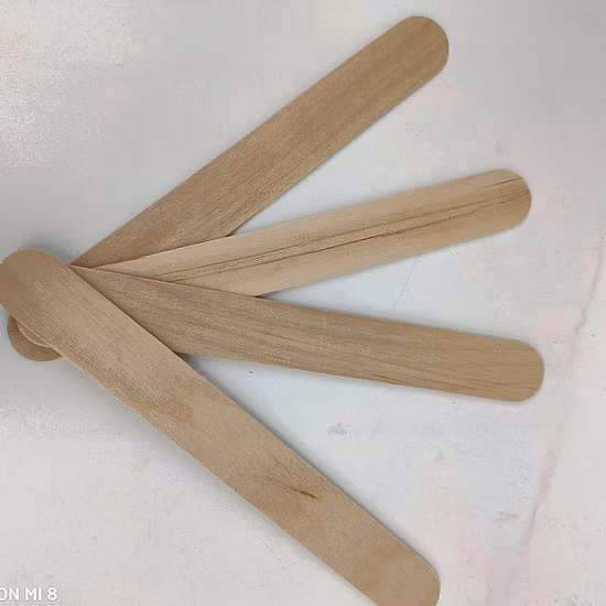 Disposable Ice Cream Stick Crafts Wooden Printed Popsicle Sticks Manufacturer