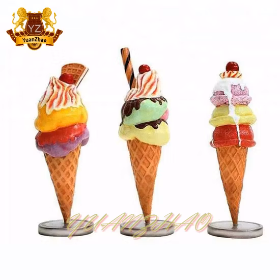 Fiberglass Ice Cream Table and Chairs for Shoppingng Mall Decoration